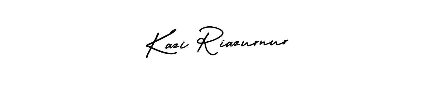 if you are searching for the best signature style for your name Kazi Riazurnur. so please give up your signature search. here we have designed multiple signature styles  using AmerikaSignatureDemo-Regular. Kazi Riazurnur signature style 3 images and pictures png