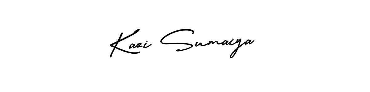 Kazi Sumaiya stylish signature style. Best Handwritten Sign (AmerikaSignatureDemo-Regular) for my name. Handwritten Signature Collection Ideas for my name Kazi Sumaiya. Kazi Sumaiya signature style 3 images and pictures png