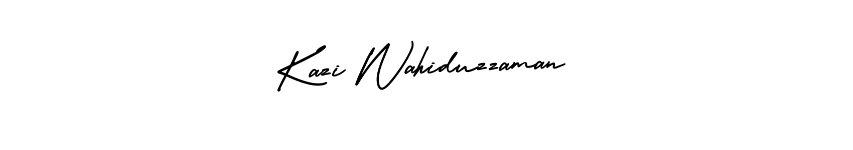 Make a beautiful signature design for name Kazi Wahiduzzaman. With this signature (AmerikaSignatureDemo-Regular) style, you can create a handwritten signature for free. Kazi Wahiduzzaman signature style 3 images and pictures png