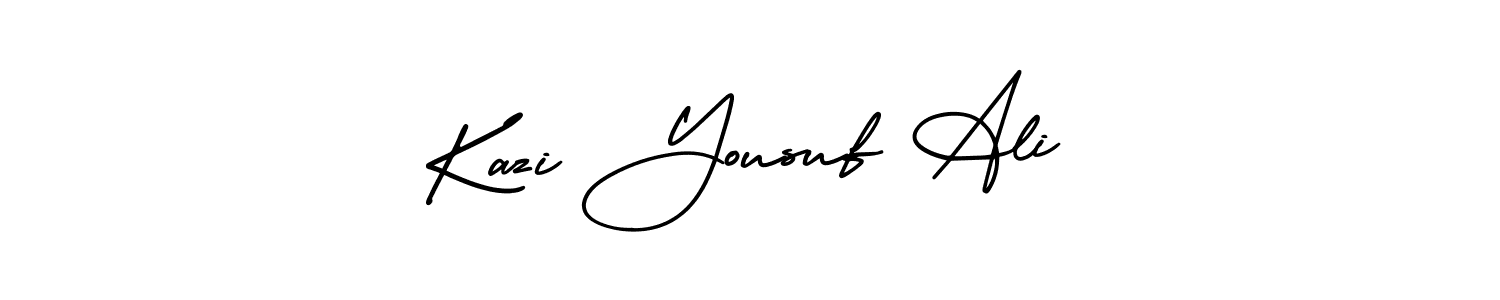 How to make Kazi Yousuf Ali name signature. Use AmerikaSignatureDemo-Regular style for creating short signs online. This is the latest handwritten sign. Kazi Yousuf Ali signature style 3 images and pictures png