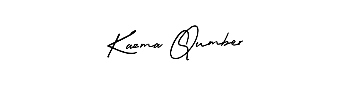 Best and Professional Signature Style for Kazma Qumber. AmerikaSignatureDemo-Regular Best Signature Style Collection. Kazma Qumber signature style 3 images and pictures png