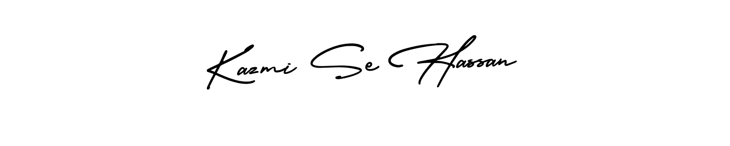Create a beautiful signature design for name Kazmi Se Hassan. With this signature (AmerikaSignatureDemo-Regular) fonts, you can make a handwritten signature for free. Kazmi Se Hassan signature style 3 images and pictures png