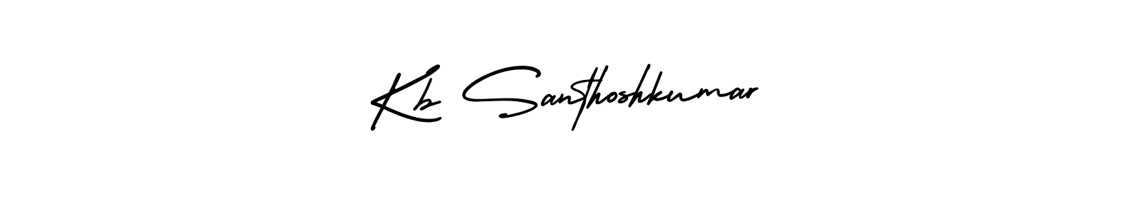 How to make Kb Santhoshkumar signature? AmerikaSignatureDemo-Regular is a professional autograph style. Create handwritten signature for Kb Santhoshkumar name. Kb Santhoshkumar signature style 3 images and pictures png