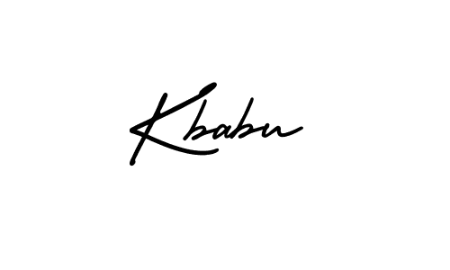 Kbabu stylish signature style. Best Handwritten Sign (AmerikaSignatureDemo-Regular) for my name. Handwritten Signature Collection Ideas for my name Kbabu. Kbabu signature style 3 images and pictures png