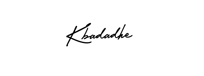 Design your own signature with our free online signature maker. With this signature software, you can create a handwritten (AmerikaSignatureDemo-Regular) signature for name Kbadadhe. Kbadadhe signature style 3 images and pictures png