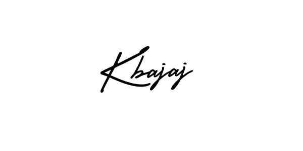 You should practise on your own different ways (AmerikaSignatureDemo-Regular) to write your name (Kbajaj) in signature. don't let someone else do it for you. Kbajaj signature style 3 images and pictures png