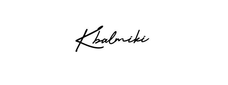 Design your own signature with our free online signature maker. With this signature software, you can create a handwritten (AmerikaSignatureDemo-Regular) signature for name Kbalmiki. Kbalmiki signature style 3 images and pictures png