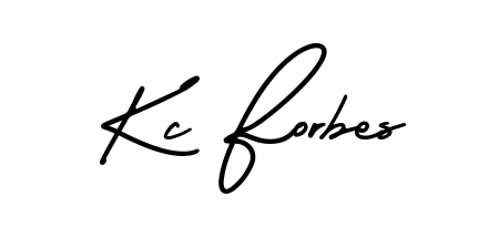 How to make Kc Forbes name signature. Use AmerikaSignatureDemo-Regular style for creating short signs online. This is the latest handwritten sign. Kc Forbes signature style 3 images and pictures png