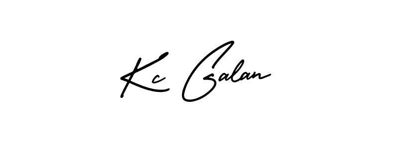 How to make Kc Galan signature? AmerikaSignatureDemo-Regular is a professional autograph style. Create handwritten signature for Kc Galan name. Kc Galan signature style 3 images and pictures png