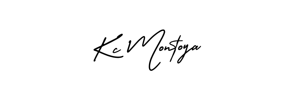 It looks lik you need a new signature style for name Kc Montoya. Design unique handwritten (AmerikaSignatureDemo-Regular) signature with our free signature maker in just a few clicks. Kc Montoya signature style 3 images and pictures png