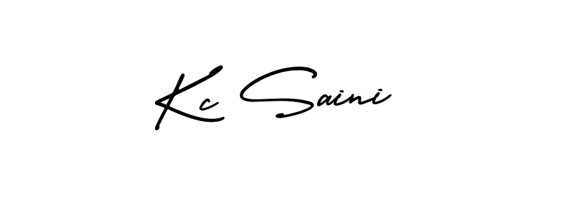 It looks lik you need a new signature style for name Kc Saini. Design unique handwritten (AmerikaSignatureDemo-Regular) signature with our free signature maker in just a few clicks. Kc Saini signature style 3 images and pictures png