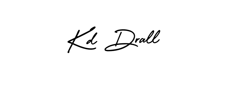 Create a beautiful signature design for name Kd Drall. With this signature (AmerikaSignatureDemo-Regular) fonts, you can make a handwritten signature for free. Kd Drall signature style 3 images and pictures png
