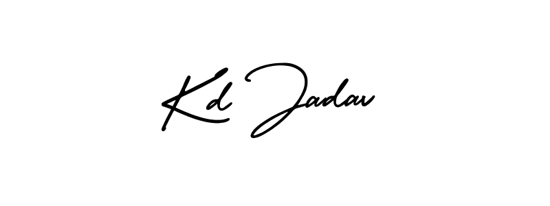 Use a signature maker to create a handwritten signature online. With this signature software, you can design (AmerikaSignatureDemo-Regular) your own signature for name Kd Jadav. Kd Jadav signature style 3 images and pictures png