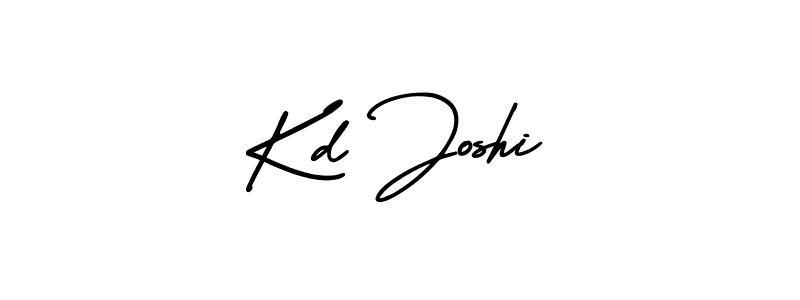 Make a beautiful signature design for name Kd Joshi. With this signature (AmerikaSignatureDemo-Regular) style, you can create a handwritten signature for free. Kd Joshi signature style 3 images and pictures png