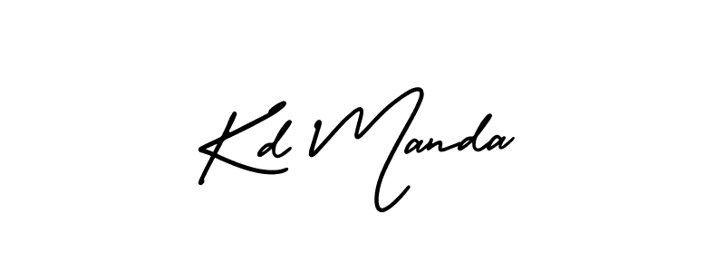 Also we have Kd Manda name is the best signature style. Create professional handwritten signature collection using AmerikaSignatureDemo-Regular autograph style. Kd Manda signature style 3 images and pictures png