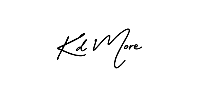 Use a signature maker to create a handwritten signature online. With this signature software, you can design (AmerikaSignatureDemo-Regular) your own signature for name Kd More. Kd More signature style 3 images and pictures png