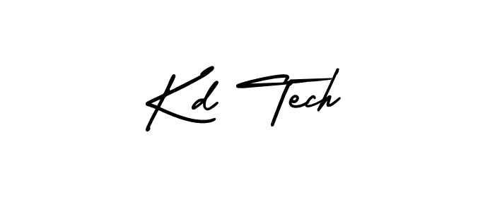 Use a signature maker to create a handwritten signature online. With this signature software, you can design (AmerikaSignatureDemo-Regular) your own signature for name Kd Tech. Kd Tech signature style 3 images and pictures png