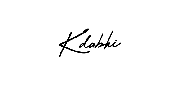 Design your own signature with our free online signature maker. With this signature software, you can create a handwritten (AmerikaSignatureDemo-Regular) signature for name Kdabhi. Kdabhi signature style 3 images and pictures png