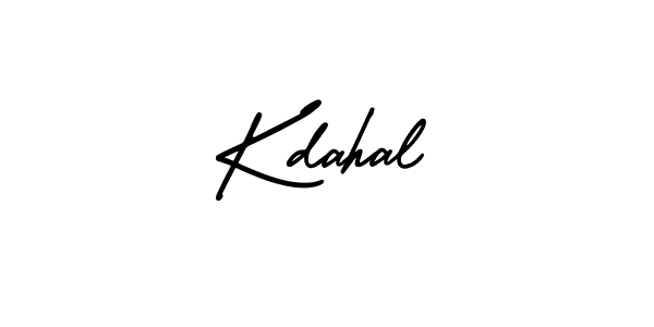Create a beautiful signature design for name Kdahal. With this signature (AmerikaSignatureDemo-Regular) fonts, you can make a handwritten signature for free. Kdahal signature style 3 images and pictures png