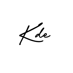 How to make Kde name signature. Use AmerikaSignatureDemo-Regular style for creating short signs online. This is the latest handwritten sign. Kde signature style 3 images and pictures png