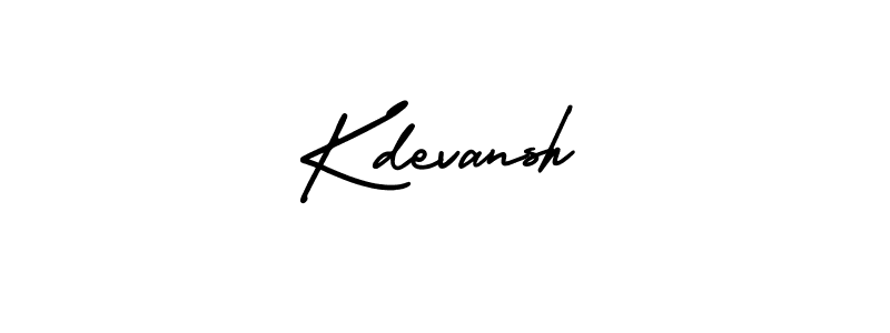 Design your own signature with our free online signature maker. With this signature software, you can create a handwritten (AmerikaSignatureDemo-Regular) signature for name Kdevansh. Kdevansh signature style 3 images and pictures png