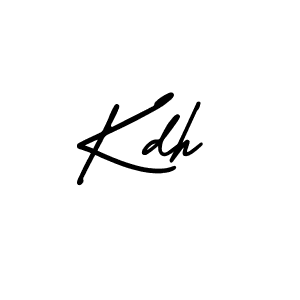 Design your own signature with our free online signature maker. With this signature software, you can create a handwritten (AmerikaSignatureDemo-Regular) signature for name Kdh. Kdh signature style 3 images and pictures png