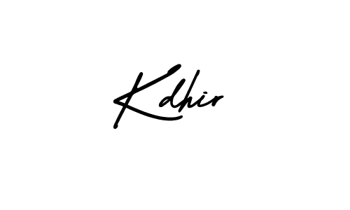 Create a beautiful signature design for name Kdhir. With this signature (AmerikaSignatureDemo-Regular) fonts, you can make a handwritten signature for free. Kdhir signature style 3 images and pictures png