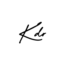 You should practise on your own different ways (AmerikaSignatureDemo-Regular) to write your name (Kdr) in signature. don't let someone else do it for you. Kdr signature style 3 images and pictures png