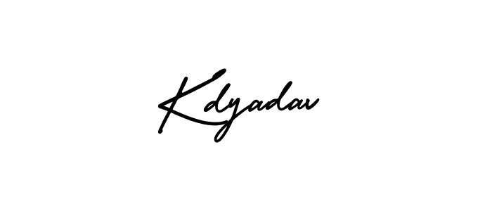 Design your own signature with our free online signature maker. With this signature software, you can create a handwritten (AmerikaSignatureDemo-Regular) signature for name Kdyadav. Kdyadav signature style 3 images and pictures png
