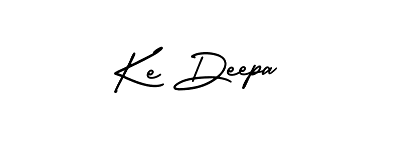 Use a signature maker to create a handwritten signature online. With this signature software, you can design (AmerikaSignatureDemo-Regular) your own signature for name Ke Deepa. Ke Deepa signature style 3 images and pictures png