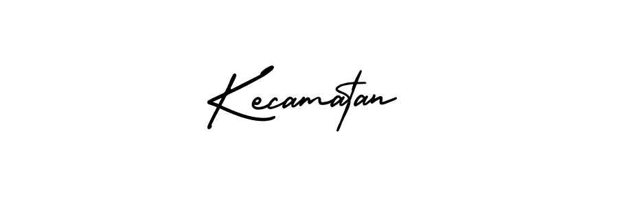 Create a beautiful signature design for name Kecamatan. With this signature (AmerikaSignatureDemo-Regular) fonts, you can make a handwritten signature for free. Kecamatan signature style 3 images and pictures png