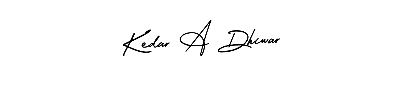 Create a beautiful signature design for name Kedar A Dhiwar. With this signature (AmerikaSignatureDemo-Regular) fonts, you can make a handwritten signature for free. Kedar A Dhiwar signature style 3 images and pictures png