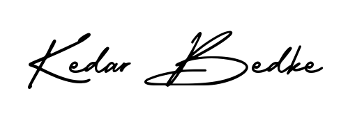 Looking for an artistic signature for Kedar Bedke? The AmerikaSignatureDemo-Regular calligraphy style gives a sophisticated flow suitable for business cards and emails. Kedar Bedke signature style 3 images and pictures png
