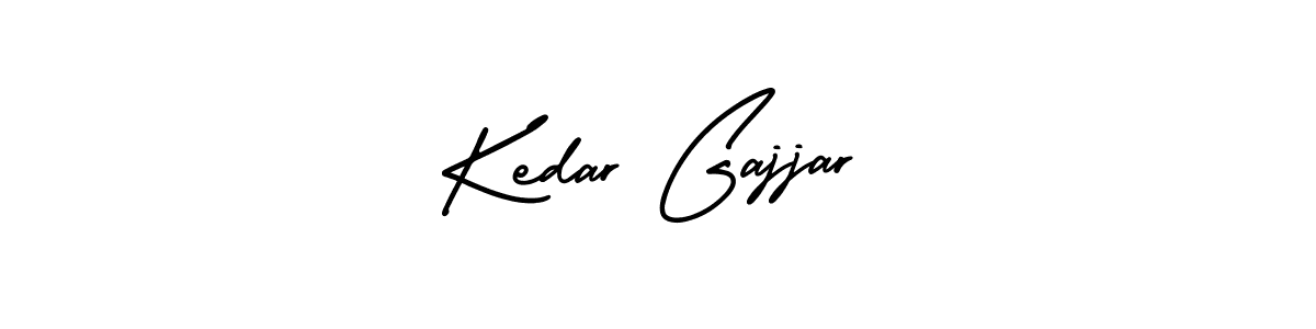 Kedar Gajjar stylish signature style. Best Handwritten Sign (AmerikaSignatureDemo-Regular) for my name. Handwritten Signature Collection Ideas for my name Kedar Gajjar. Kedar Gajjar signature style 3 images and pictures png