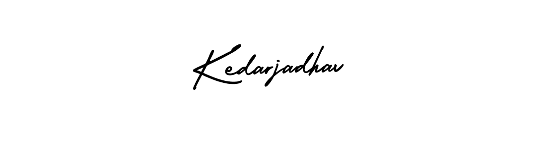 The best way (AmerikaSignatureDemo-Regular) to make a short signature is to pick only two or three words in your name. The name Kedarjadhav include a total of six letters. For converting this name. Kedarjadhav signature style 3 images and pictures png