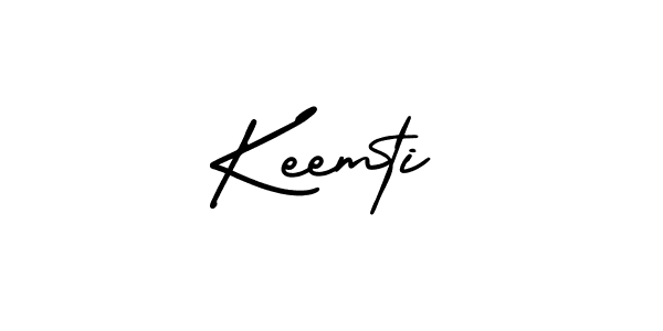 How to make Keemti signature? AmerikaSignatureDemo-Regular is a professional autograph style. Create handwritten signature for Keemti name. Keemti signature style 3 images and pictures png