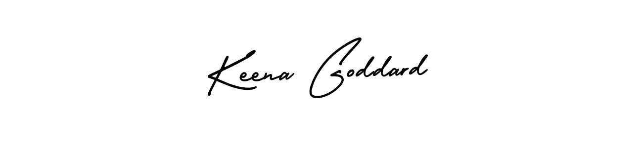 How to Draw Keena Goddard signature style? AmerikaSignatureDemo-Regular is a latest design signature styles for name Keena Goddard. Keena Goddard signature style 3 images and pictures png