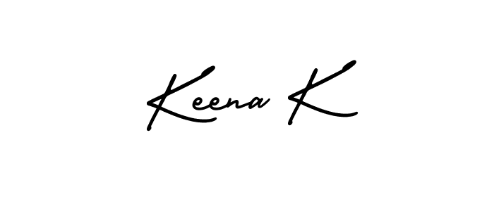 AmerikaSignatureDemo-Regular is a professional signature style that is perfect for those who want to add a touch of class to their signature. It is also a great choice for those who want to make their signature more unique. Get Keena K name to fancy signature for free. Keena K signature style 3 images and pictures png