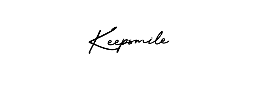 Also we have Keepsmile name is the best signature style. Create professional handwritten signature collection using AmerikaSignatureDemo-Regular autograph style. Keepsmile signature style 3 images and pictures png