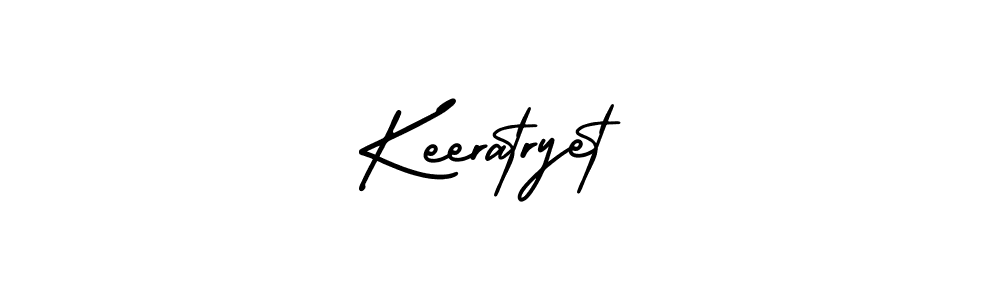 It looks lik you need a new signature style for name Keeratryet. Design unique handwritten (AmerikaSignatureDemo-Regular) signature with our free signature maker in just a few clicks. Keeratryet signature style 3 images and pictures png