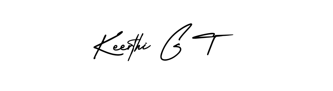 This is the best signature style for the Keerthi G T name. Also you like these signature font (AmerikaSignatureDemo-Regular). Mix name signature. Keerthi G T signature style 3 images and pictures png