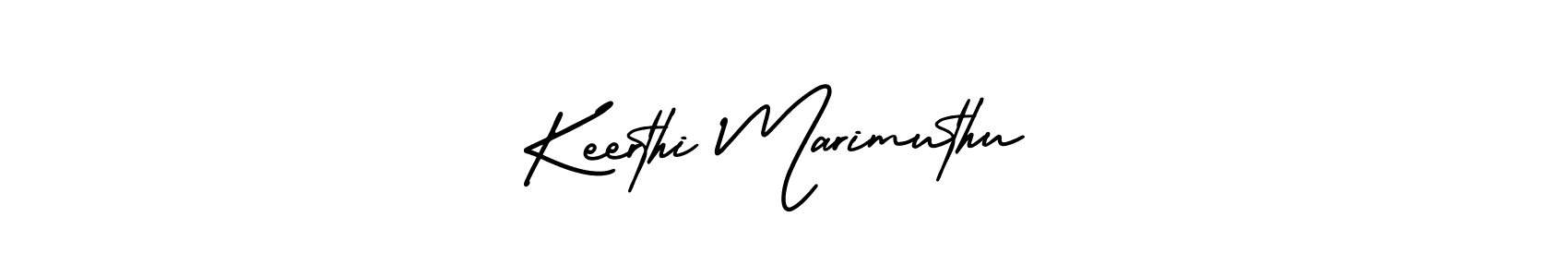 Keerthi Marimuthu stylish signature style. Best Handwritten Sign (AmerikaSignatureDemo-Regular) for my name. Handwritten Signature Collection Ideas for my name Keerthi Marimuthu. Keerthi Marimuthu signature style 3 images and pictures png