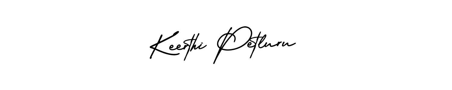 It looks lik you need a new signature style for name Keerthi Petluru. Design unique handwritten (AmerikaSignatureDemo-Regular) signature with our free signature maker in just a few clicks. Keerthi Petluru signature style 3 images and pictures png