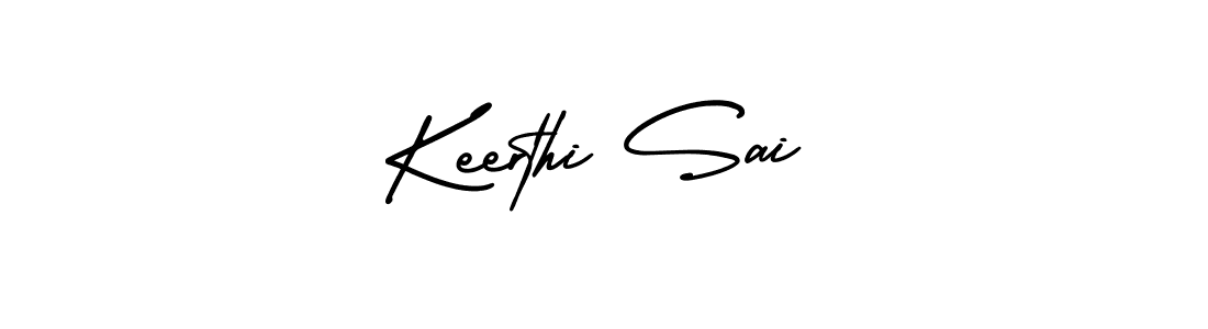 Use a signature maker to create a handwritten signature online. With this signature software, you can design (AmerikaSignatureDemo-Regular) your own signature for name Keerthi Sai. Keerthi Sai signature style 3 images and pictures png