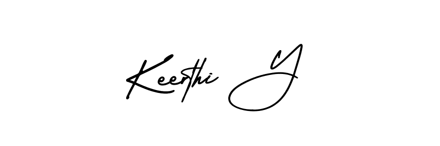 if you are searching for the best signature style for your name Keerthi Y. so please give up your signature search. here we have designed multiple signature styles  using AmerikaSignatureDemo-Regular. Keerthi Y signature style 3 images and pictures png
