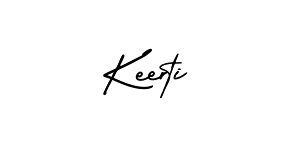 Also we have Keerti name is the best signature style. Create professional handwritten signature collection using AmerikaSignatureDemo-Regular autograph style. Keerti signature style 3 images and pictures png