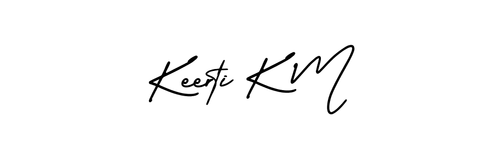 Make a beautiful signature design for name Keerti K M. Use this online signature maker to create a handwritten signature for free. Keerti K M signature style 3 images and pictures png