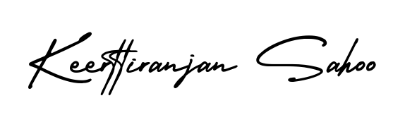 Transform the name Keerttiranjan Sahoo into a signature masterpiece using AmerikaSignatureDemo-Regular font. Ideal for photographers, artists, and creators looking for watermarks. Keerttiranjan Sahoo signature style 3 images and pictures png