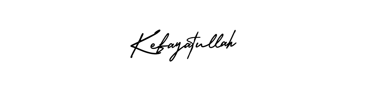 How to make Kefayatullah name signature. Use AmerikaSignatureDemo-Regular style for creating short signs online. This is the latest handwritten sign. Kefayatullah signature style 3 images and pictures png