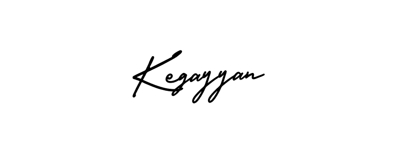 How to make Kegayyan name signature. Use AmerikaSignatureDemo-Regular style for creating short signs online. This is the latest handwritten sign. Kegayyan signature style 3 images and pictures png